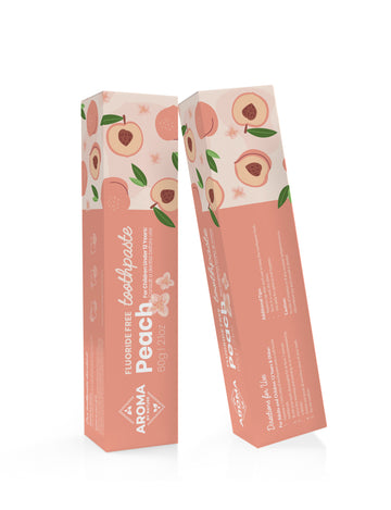 PEACH FLUORIDE FREE TOOTHPASTE